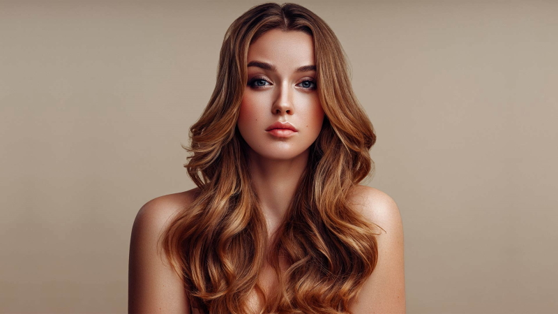 Ombre honey brown